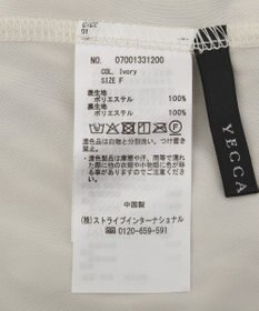 YECCA VECCA フラワー柄シアープリーツワンピース