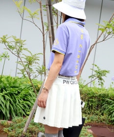 PW CIRCULUS 【WOMEN】【吸汗速乾/ストレッチ/UVケア】ベーシックカノコ スキッパー ポロシャツ ゴルフウェア レディース
