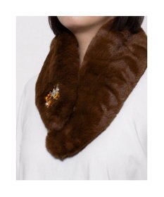 UNBILLION カシュネ cache nez / ビジュー付エコファーティペット