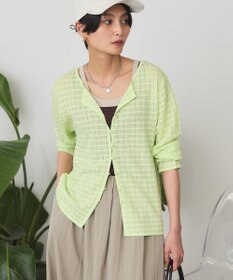 AMERICAN HOLIC シアーチェックカーディガン