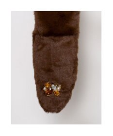 UNBILLION カシュネ cache nez / ビジュー付エコファーティペット