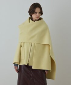 GRACE CONTINENTAL ストール付リバージップブルゾン