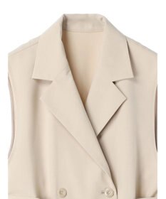 earth music&ecology サイドプリーツジレンチ