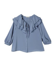 earth music&ecology メローラッフルブラウス