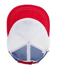 MIKI HOUSE HOT BISCUITS 【44-54cm】 ストライプ ロゴメッシュキャップ