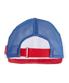 MIKI HOUSE HOT BISCUITS 【44-54cm】 ストライプ ロゴメッシュキャップ