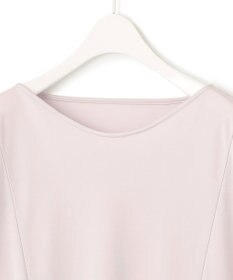 ICB 【洗える】トリアセサテンスムース 5分袖プルオーバー