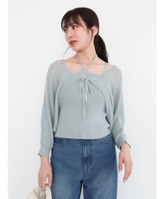 Green Parks ・swing by SET2点ニットボレロ&ニットキャミ