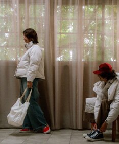 KWD 【日本製/高品質ダウン】STAND COLLAR DOWN BLOUSON ダウンブルゾン