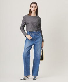 ICB L 【CLASSY.1月号掲載・洗える】ウォーターリサイクルデニム カーブパンツ