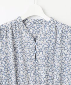 Feroux 【洗える】フラワープリントドロスト ワンピース