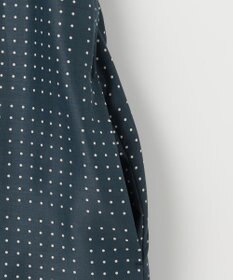 J.PRESS LADIES L 【洗える】ブロックドットプリント ワンピース