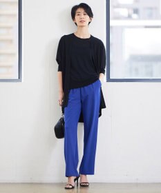 ICB 【洗える】ドライコットンアセテート ドルマンスリーブカーディガン