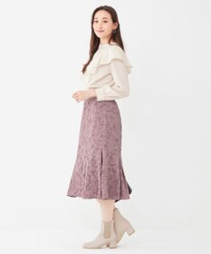 ANY SIS 【洗える】フラワーフクレジャカード スカート