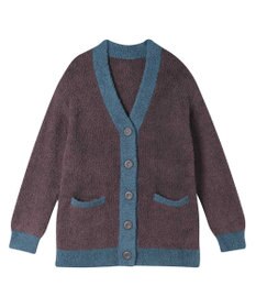 une nana cool カラーブロッキング　カーディガン