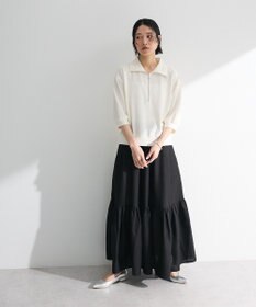 Green Parks ７分袖ハーフＺＩＰプルオーバー