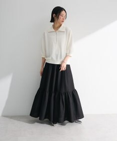 Green Parks ７分袖ハーフＺＩＰプルオーバー