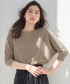 ANY L 【洗濯機可/アンチピリング/UVケア】アクリルガーターニット