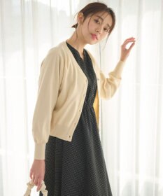 Feroux 【洗える】ビジューボタン2WAY カーディガン
