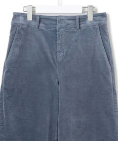 23区 S 【洗える】23区DENIM ベルベットストレッチ ワイドパンツ