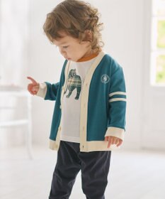 J.PRESS KIDS 【BOX付き】【80-90㎝】スムース 天竺カーディガン&長袖Tシャツ&パンツ セット