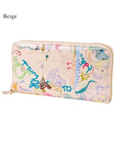 tsumori chisato CARRY ハッピースタッフ　ラウンドファスナー長財布
