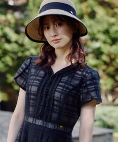 TOCCA 【サイズ調整可】HALF BRIM RIBBON HAT ブレードハット