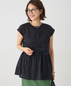 CRAFT STANDARD BOUTIQUE インド綿ドット刺繍ブラウス