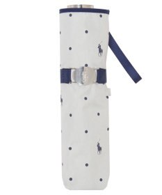 MOONBAT POLO RALPH LAUREN（ポロ ラルフローレン）晴雨兼用日傘 ドット 遮光率100% 遮熱 遮熱 UV