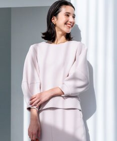 組曲 【WEB限定】パフスリーブ スウェットライクトップス