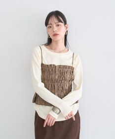 earth music&ecology サイドギャザープルオーバー