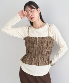 earth music&ecology サイドギャザープルオーバー