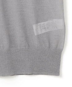 BEIGE， 【洗える・GLOW 10月号掲載】CADDO / シアーウールメッセージロゴＴニット