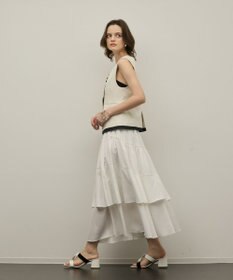 GRACE CONTINENTAL ロングティアードスカート