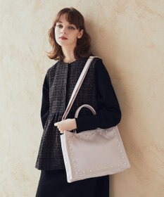 Maison de FLEUR パール2Wayトートバッグ