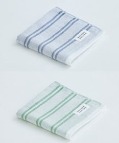 SHINTO TOWEL シマ ハンドタオル ダブル白地 2枚セット