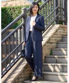 UNFILO ドレープサテンブラウス