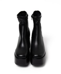 WEGO ストーム付きワイドヒールショートブーツ