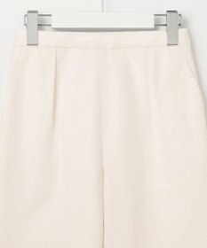 23区 L 【洗える】リネンエンブロイダリー ワイドパンツ