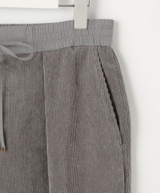 自由区 【洗える】ソフトコーデュロイワイド パンツ