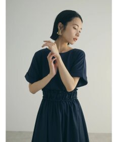 Green Parks armonia.異素材切替ドルマンワンピース