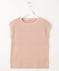 自由区 【XSサイズ～/洗える/セット可】ハイツイストコットンアセテート フレンチスリーブニット