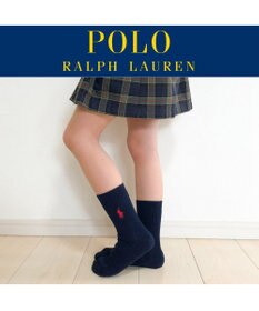 NAIGAI POLO RALPH LAUREN ポロ ラルフ ローレン｜子供 男の子 女の子 キッズ ボーイズ ガールズ｜ワンポイント刺繍 綿混｜リブ クルー丈 スクールソ