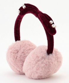 ANY KIDS パール×リボンイヤーマフ