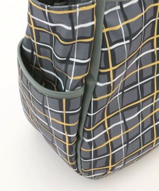 Y'SACCS ドローイングチェックトートバッグ