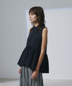 uncrave クールタッチカラータイプライター ペプラムブラウス