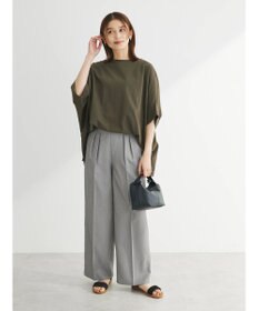 Green Parks 冷っとすずやか　ドルマンカット５分袖プルオーバー