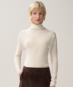 ATON ROYAL WOOL CIRCULAR RIB | タートルネックセーター