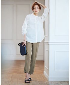 ICB 【洗える】キュームコアローン バンドカラーシャツ