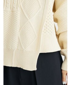 Green Parks ＫＢＦ　２ＷＡＹパッチワークニットカーディガン